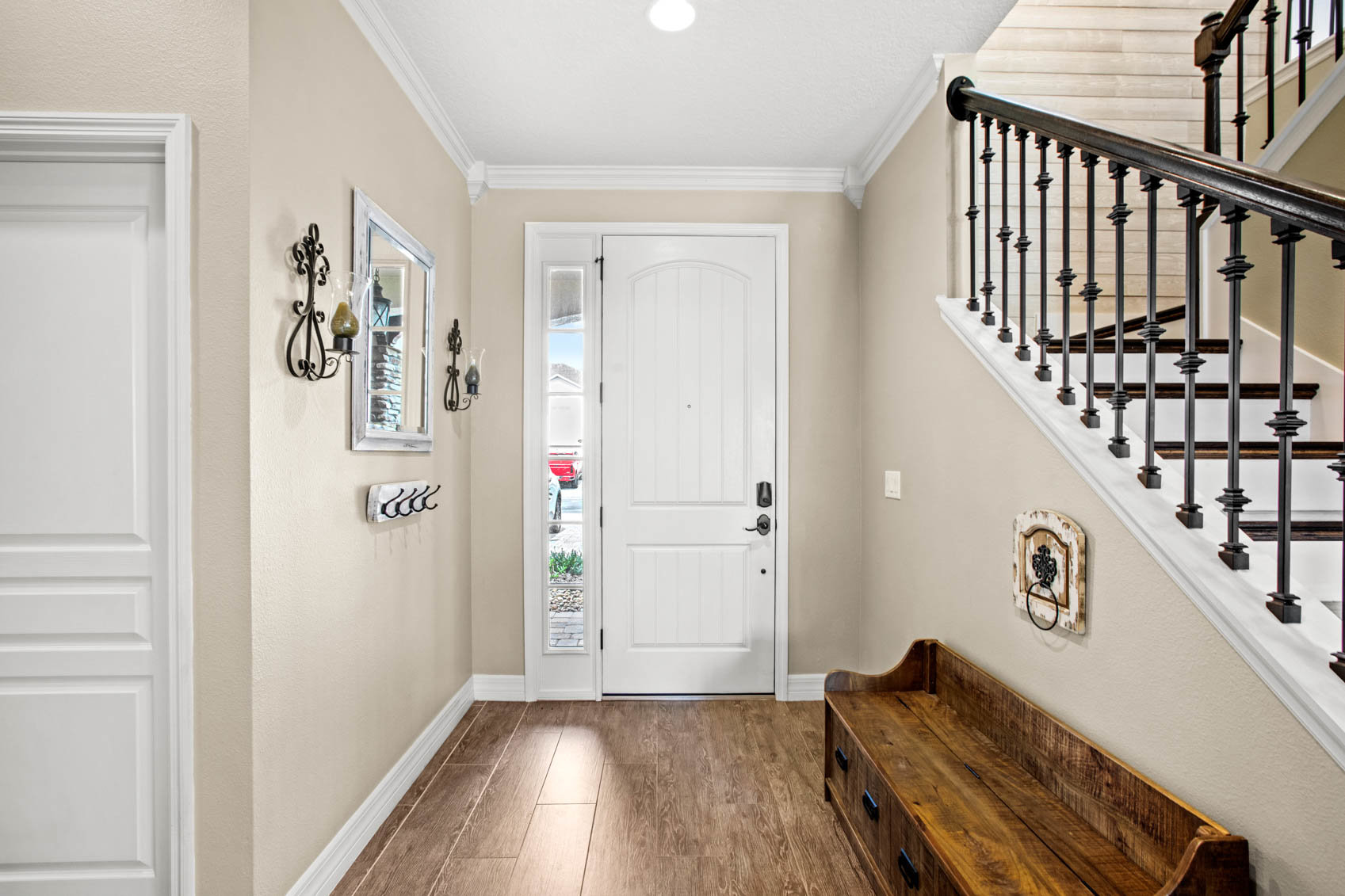 inside front door with stairs